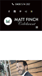 Mobile Screenshot of mattfinchcelebrant.com.au